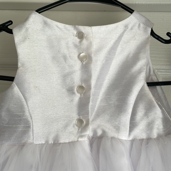 White Flower Girl Dress - Picture 3 of 4